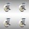 Service Caster 6 Inch Stainless Steel Nylon Caster Set with Roll Bearings and Brake/Swivel Lock SCC-SS30S620-NYR-TLB-BSL-4 - alternate 1